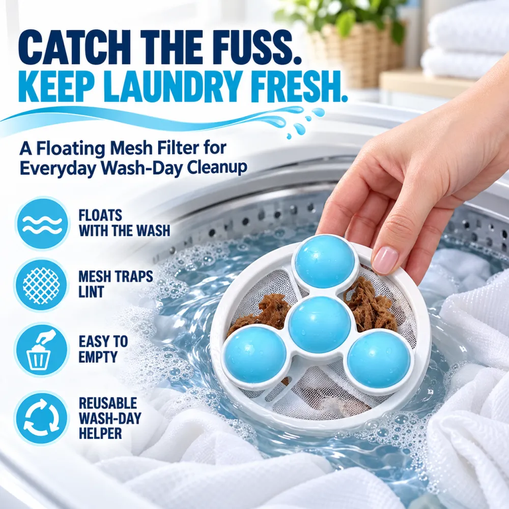 Washing Machine Floating Lint Hair Catcher Filter