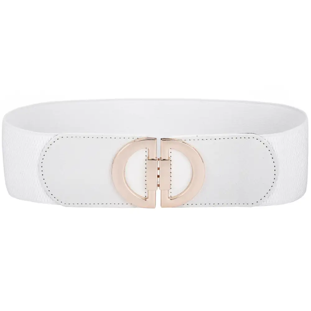 Women's Stretchy Dress Belt with Stylish Buckle