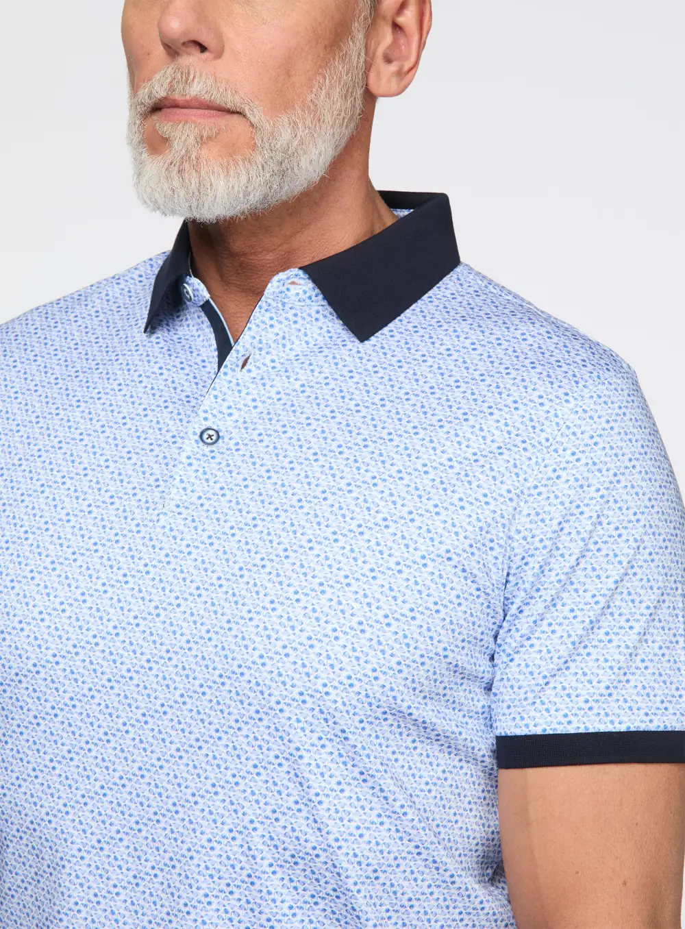 Flamingo Print Casual Polo