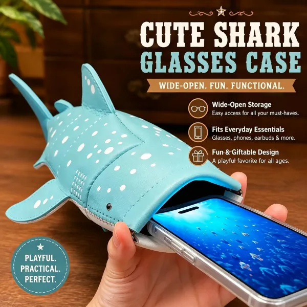 Shark shaped storage bag