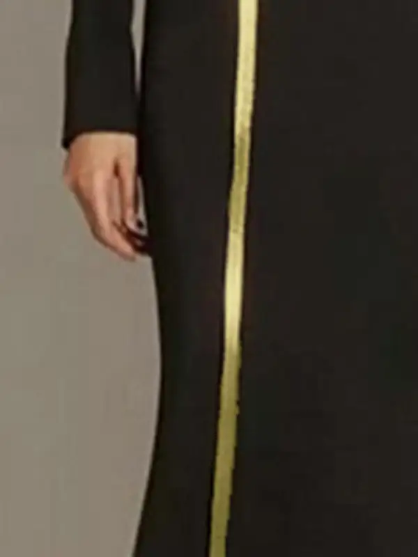 Asymmetric Long Neck Maxi Dress