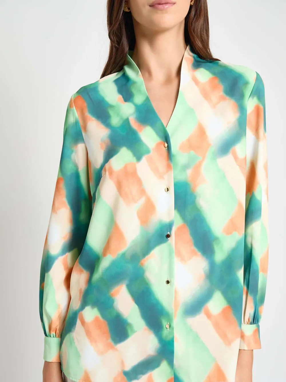 Modified Mandarin Collar Shirt