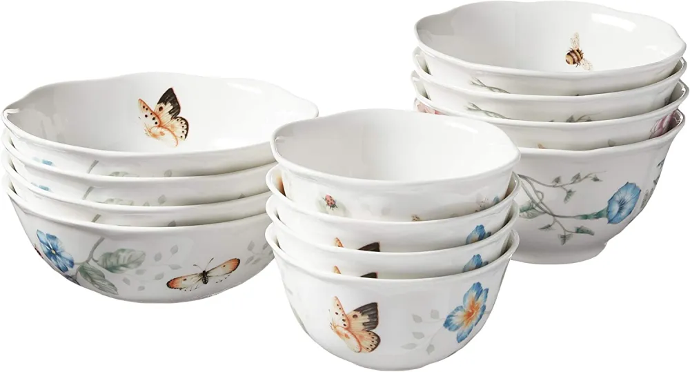 Lenox 865075 Butterfly Meadow 28-Piece Dinnerware Set