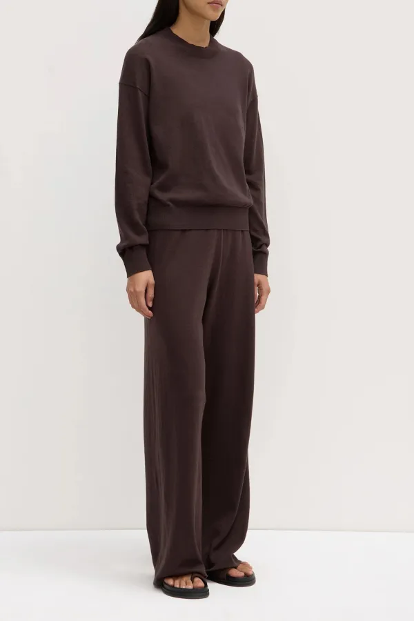Round Neck Cotton Knit Sweater
