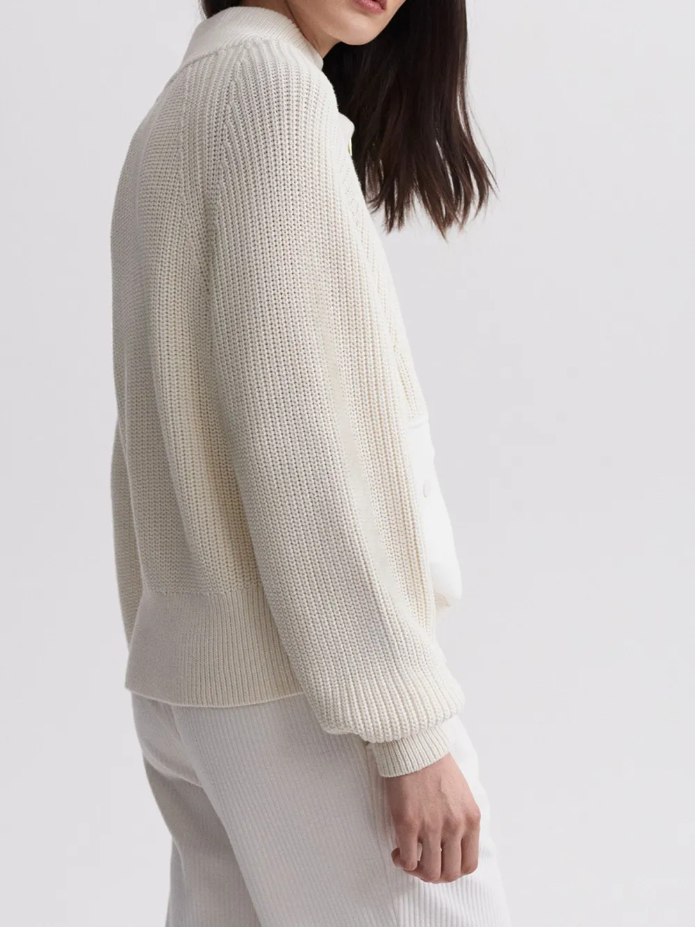 Cotton Half-Zip Knit Jackets