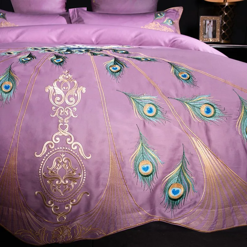 (Store Closing Sale) BlueCloud Peacock Bedding Set