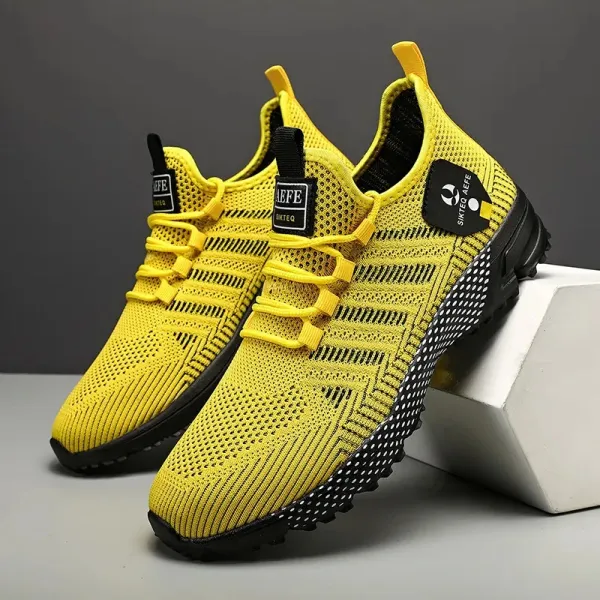 🔥Hot Sale 50% OFF🛒 - Men's Lightweight Orthopedic Flyknit Sneakers — Breathable Walking, Running & Outdoor Fitness Shoes