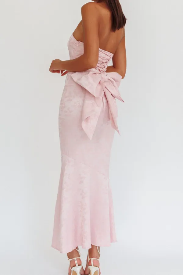 Elegant Strapless Maxi Dress
