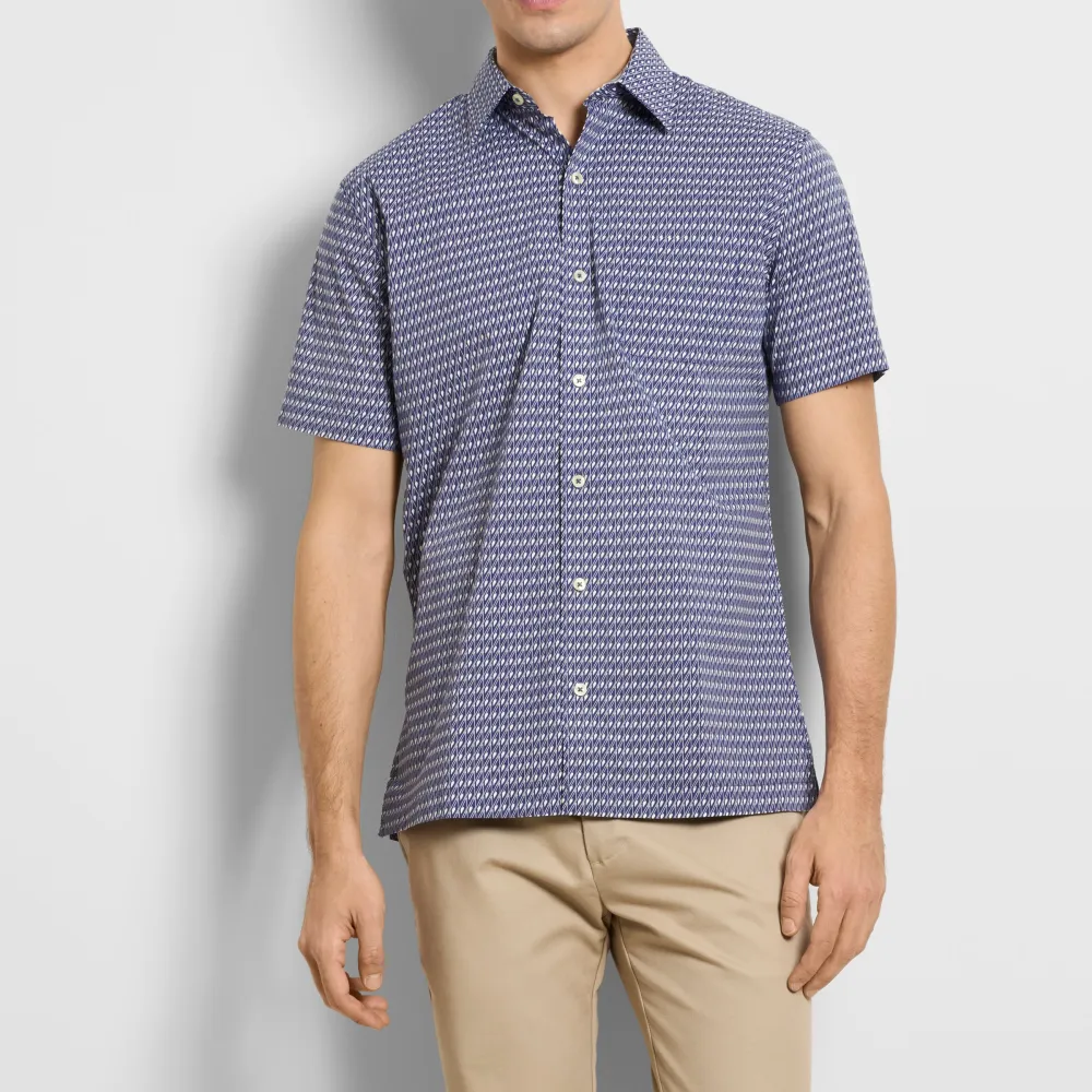 Geometric Pattern Short Sleeve Shirt