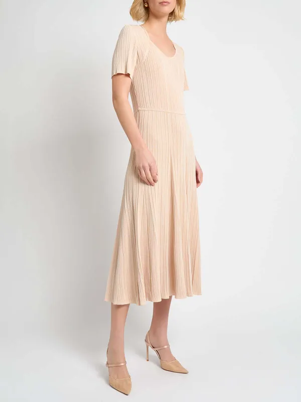 Ribbed Large Skirt Dress