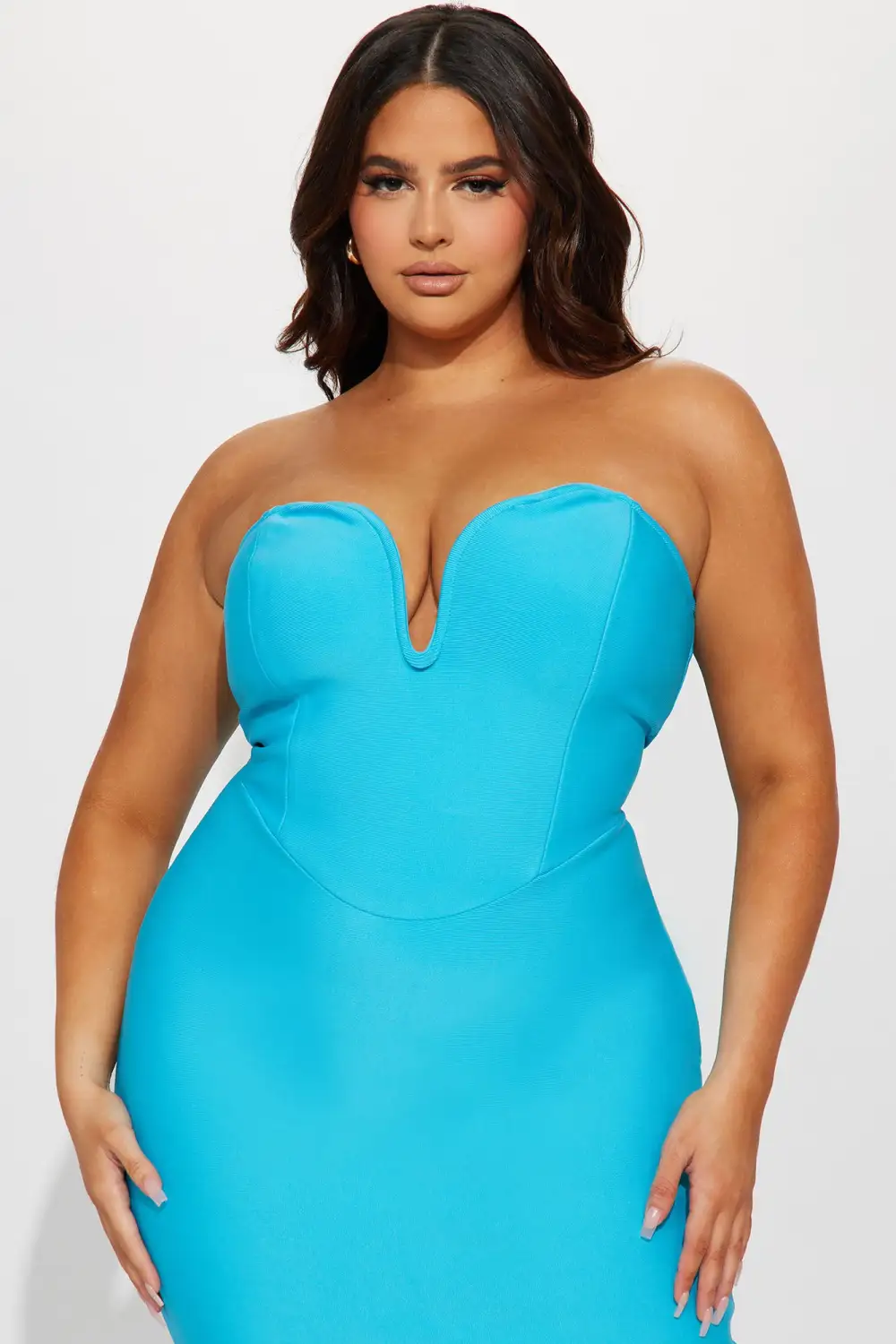 Lilah Bandage Maxi Dress - Aqua