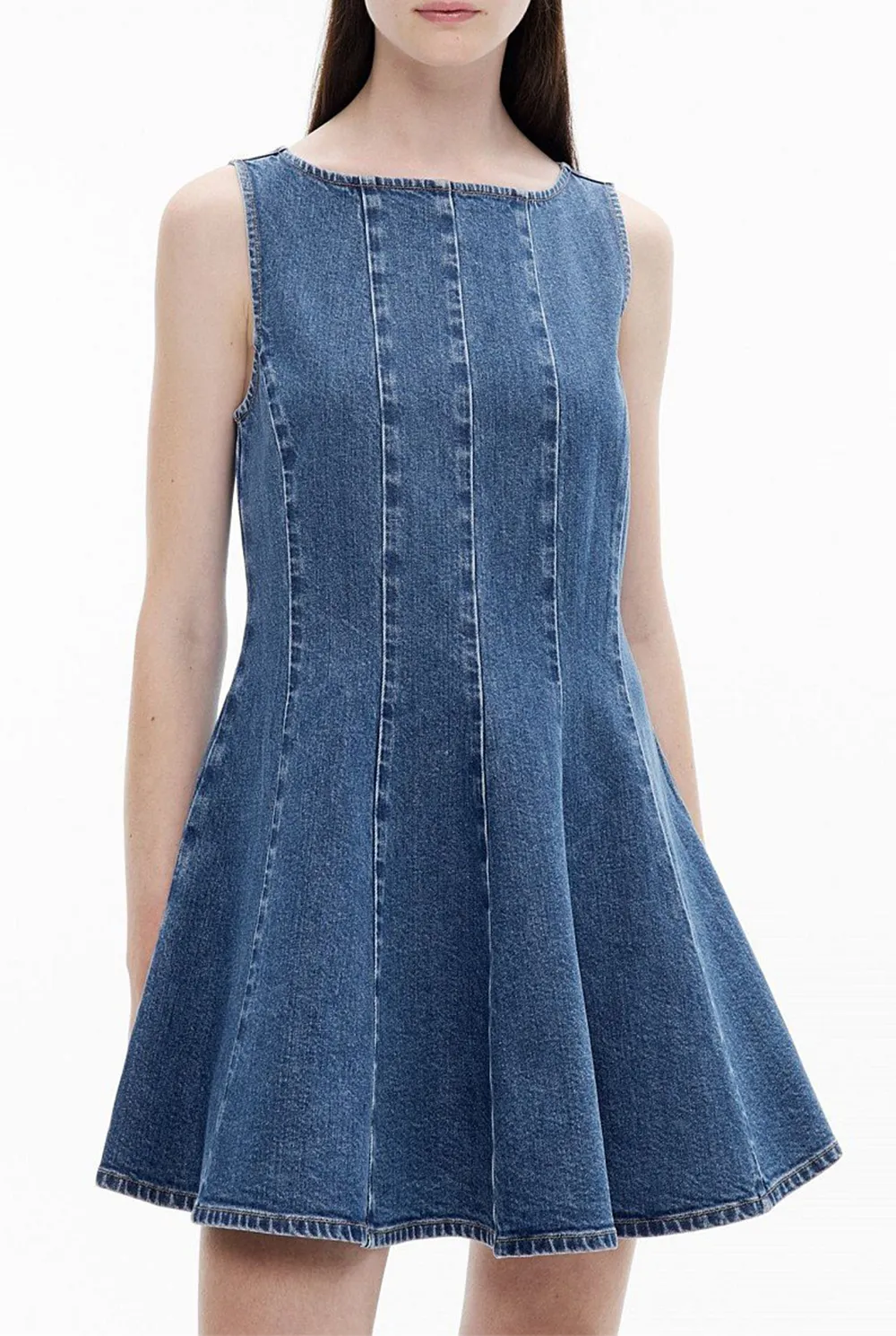 Cowboy Sleeveless Umbrella Dress