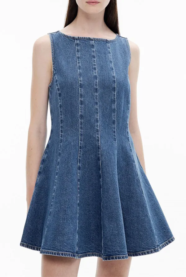 Cowboy Sleeveless Umbrella Dress