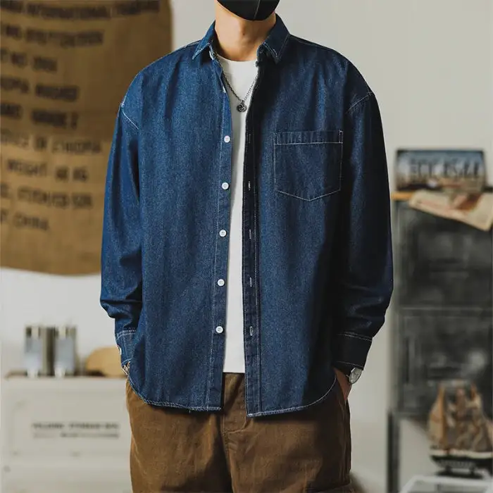 Washed Denim Button Shirt