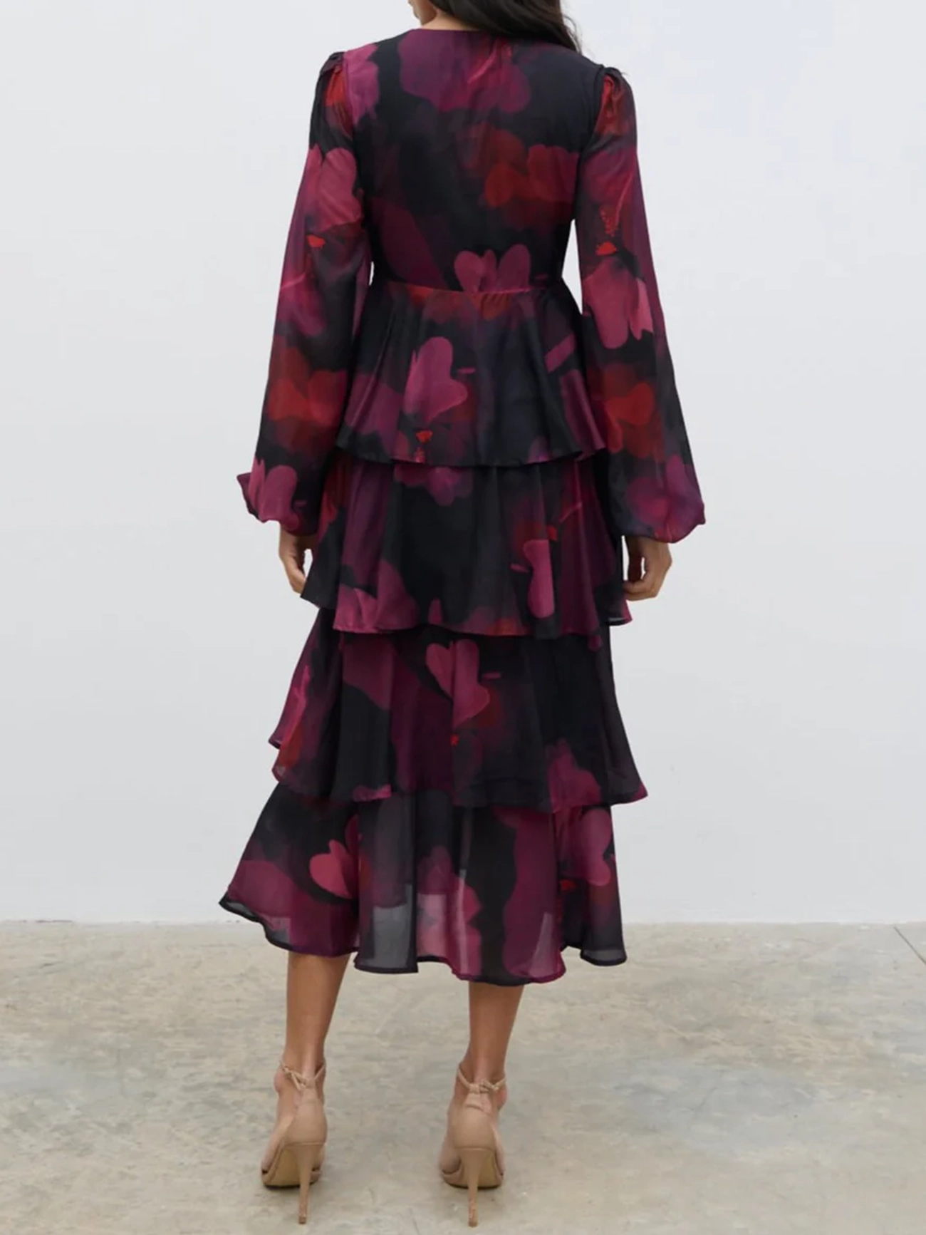 Ruffle Midi Dress