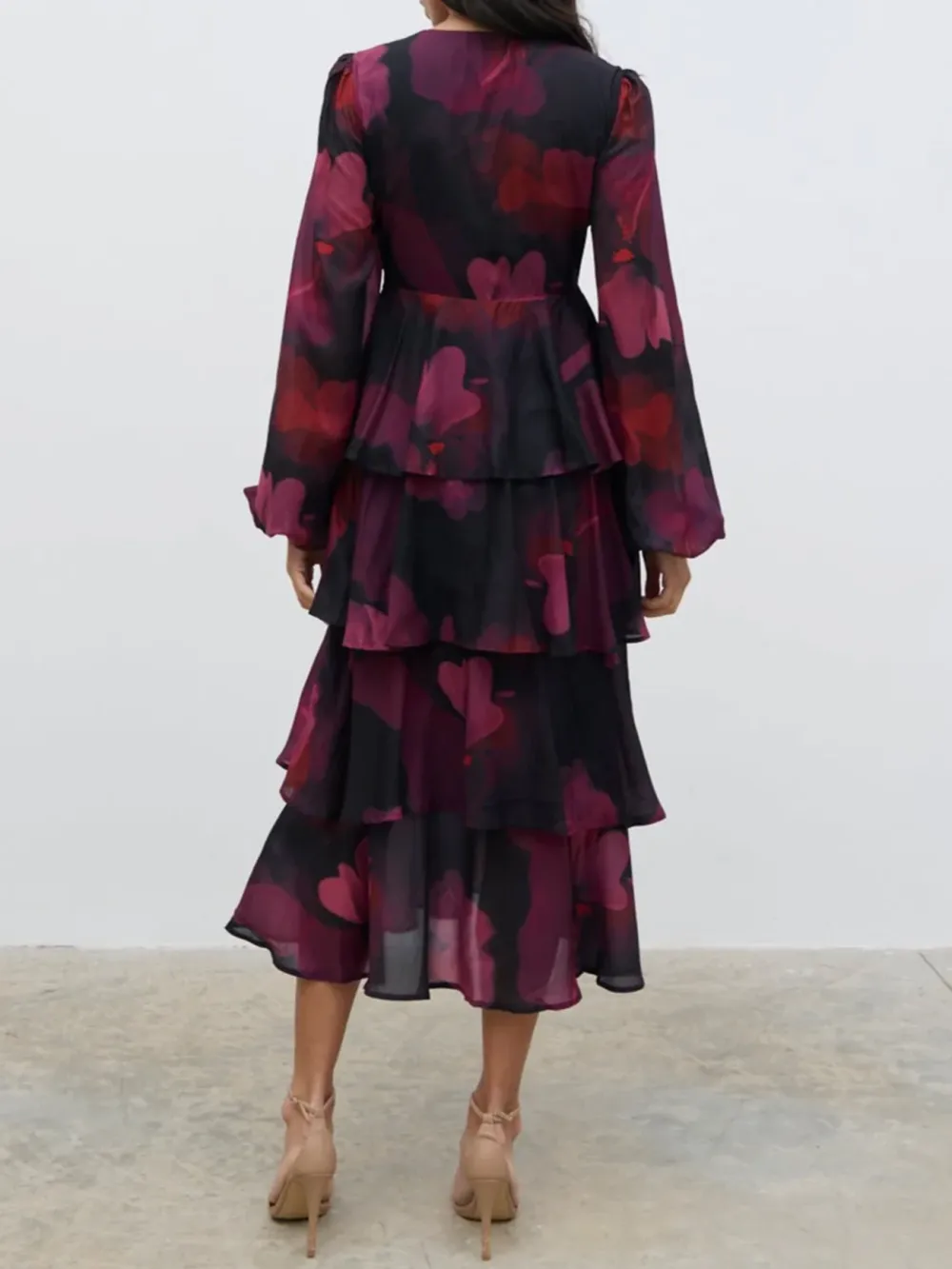 Ruffle Midi Dress