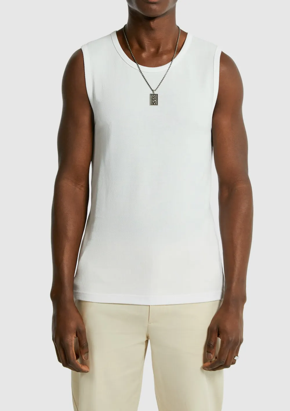 Knit Sleeveless Muscle Tank