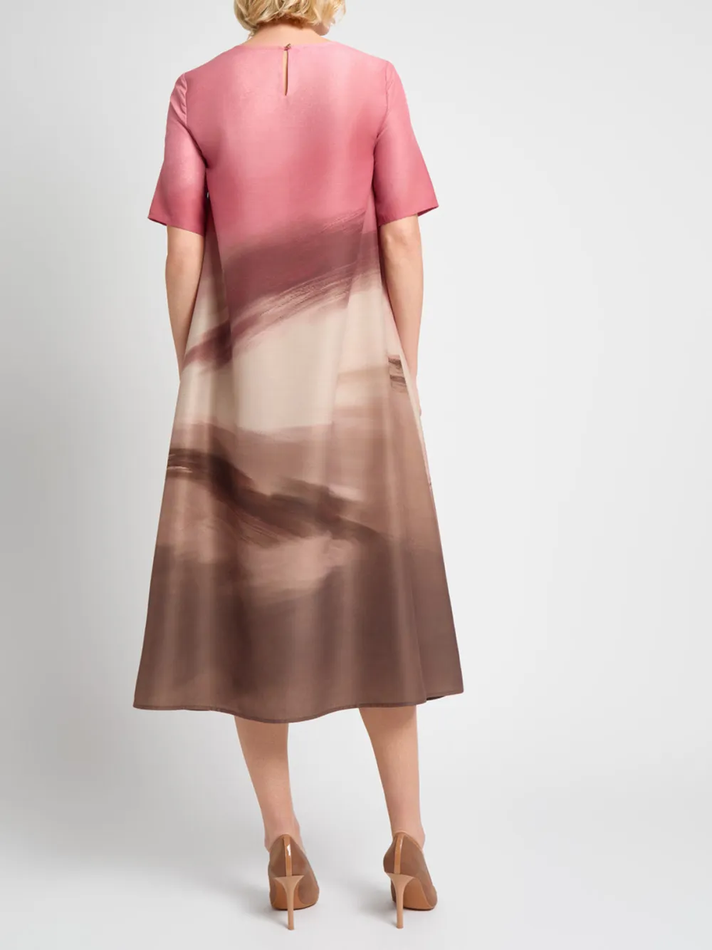 A-Line Short Sleeved Dress