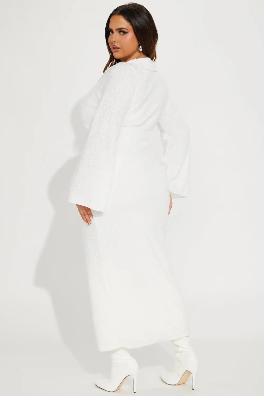 Jordyn Sweater Maxi Dress - Ivory