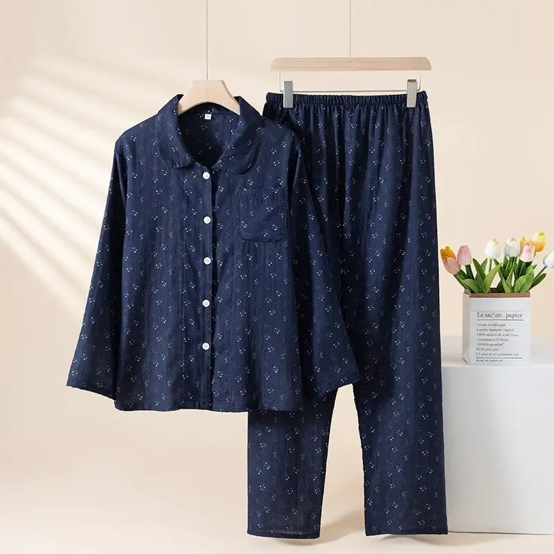 Printed Long Sleeve Pajama Printed Long Sleeves