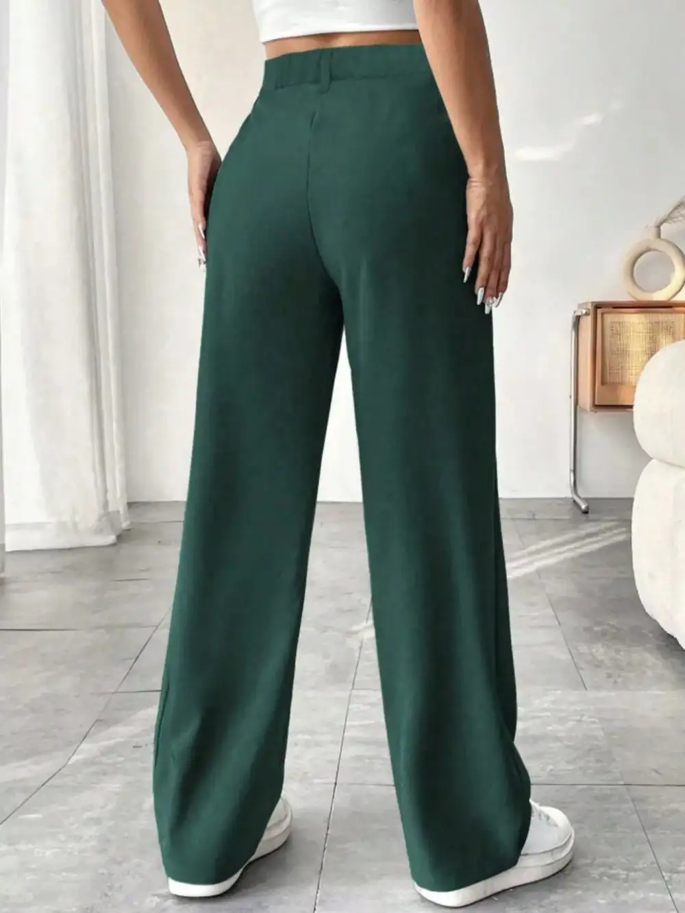 Everyday Wide Leg Pleated Pants
