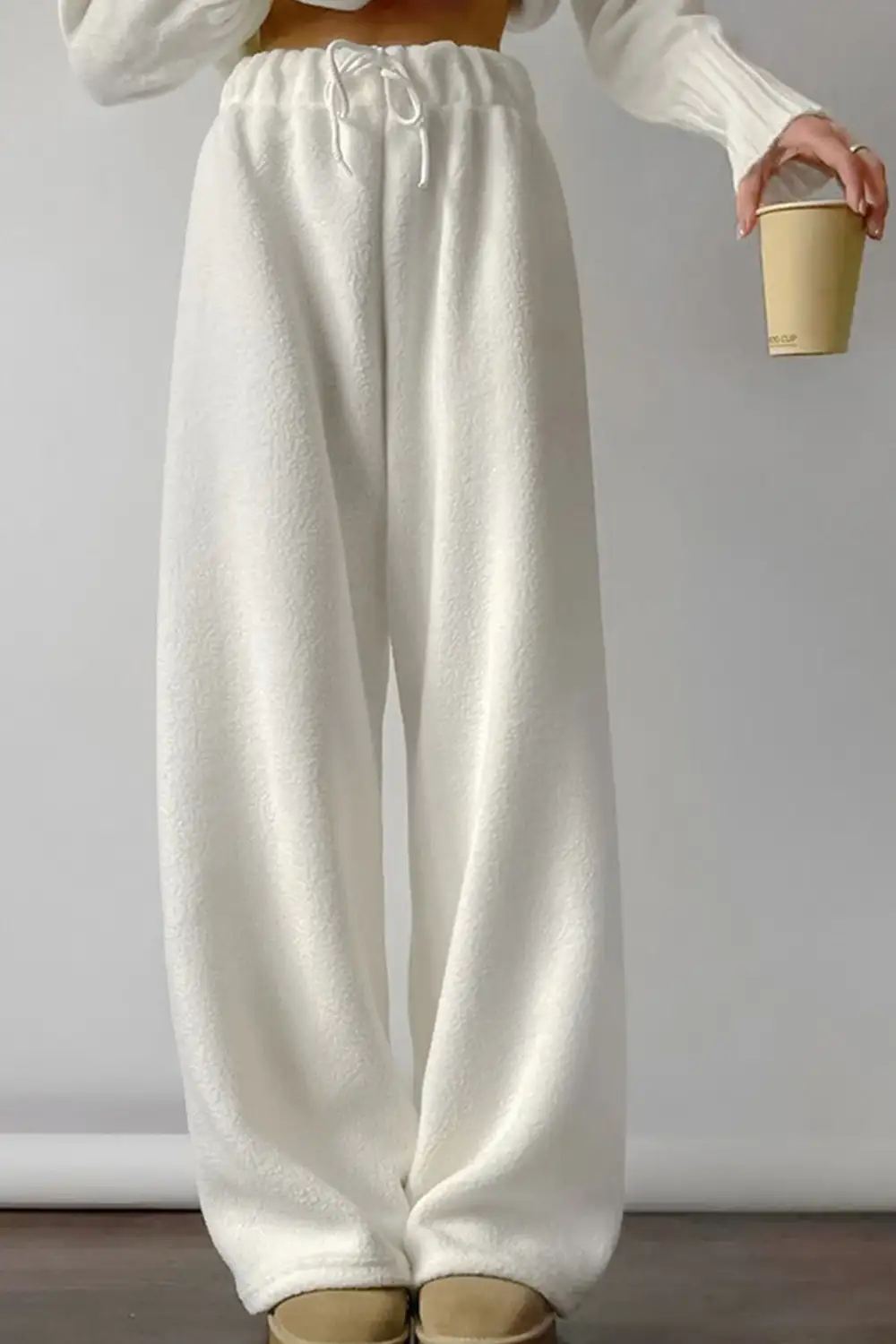 Fleece Elastic Waist Pants