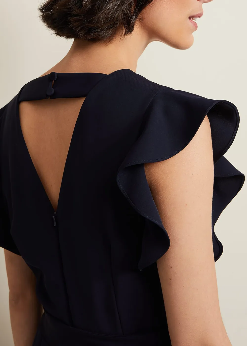 Minimalist Solid Color Versatile Design Hollow Jumpsuit