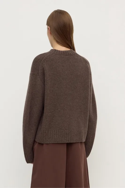 Ganache Marle Cashmere Crew-Neck Knit Sweater