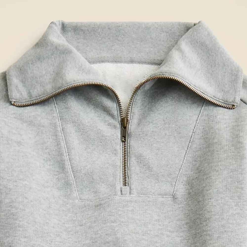 Half Zipper Terry Rollneck Sweatshirts