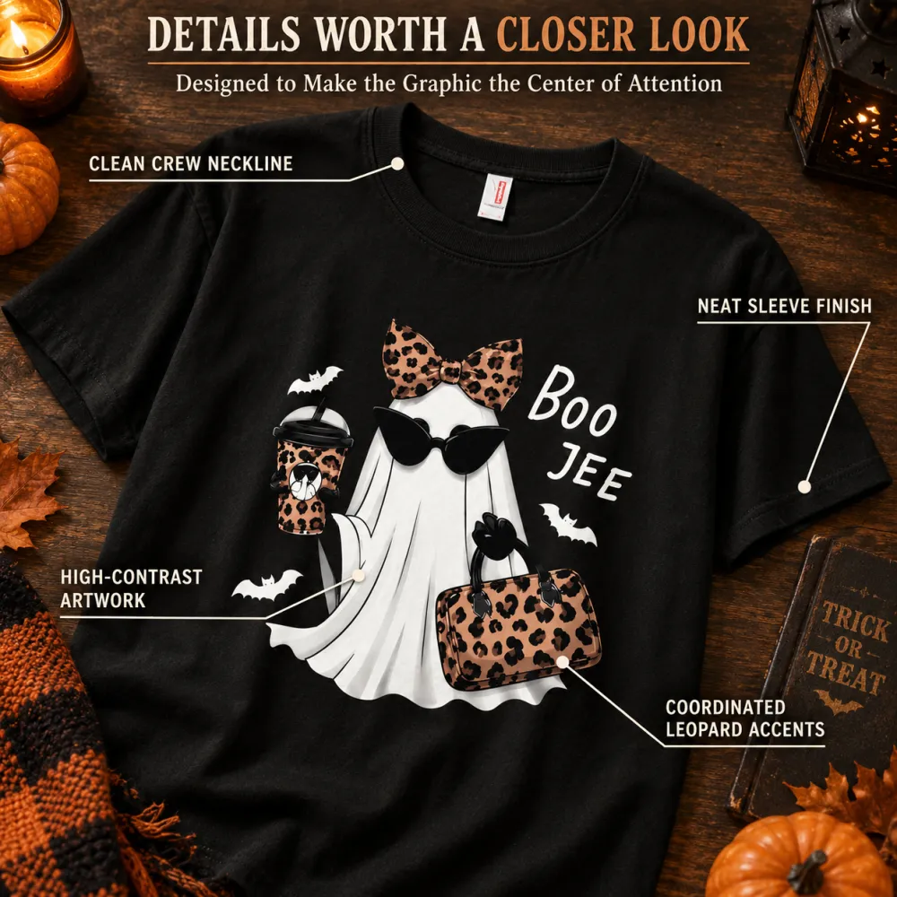 Leopard Print Ghost Women's T-Shirt