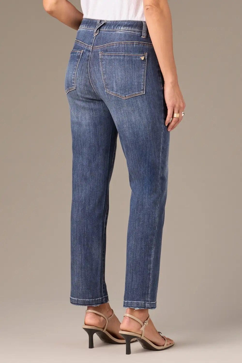 Petite High Rise Distressed Skinny Jeans