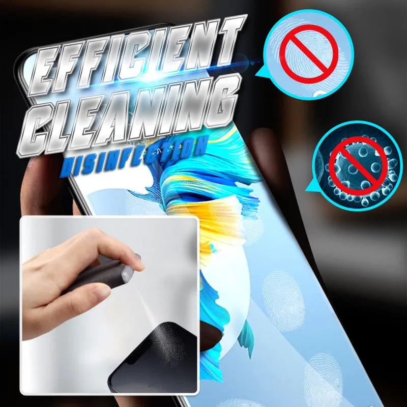 2-in-1 Screen Cleaner & Microfiber Cloth – Portable, Residue-Free, Gentle 🧽