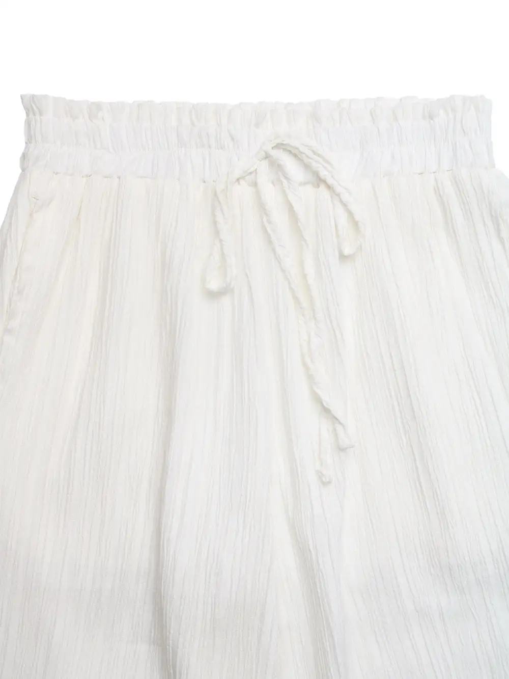 Everyday Lace Trim Wide Leg Pants