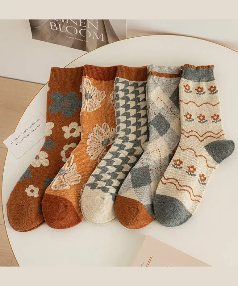 Handmade Thick Jacquard Socks