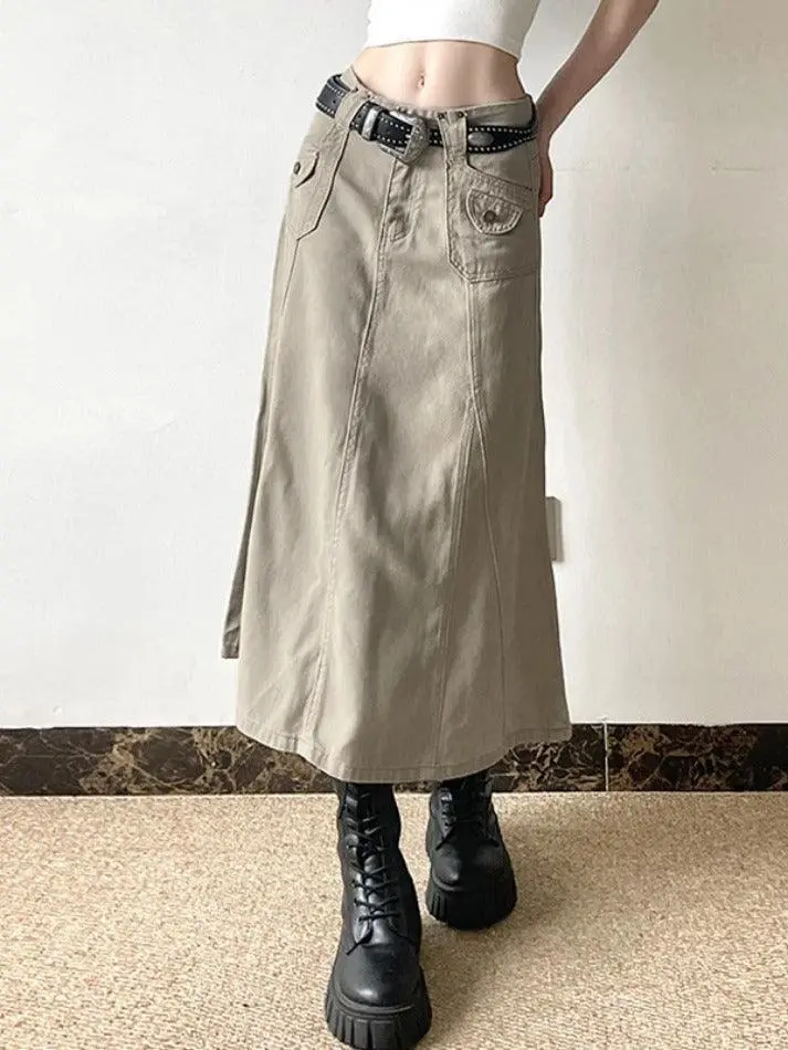 Heritage Pocket Maxi Skirt