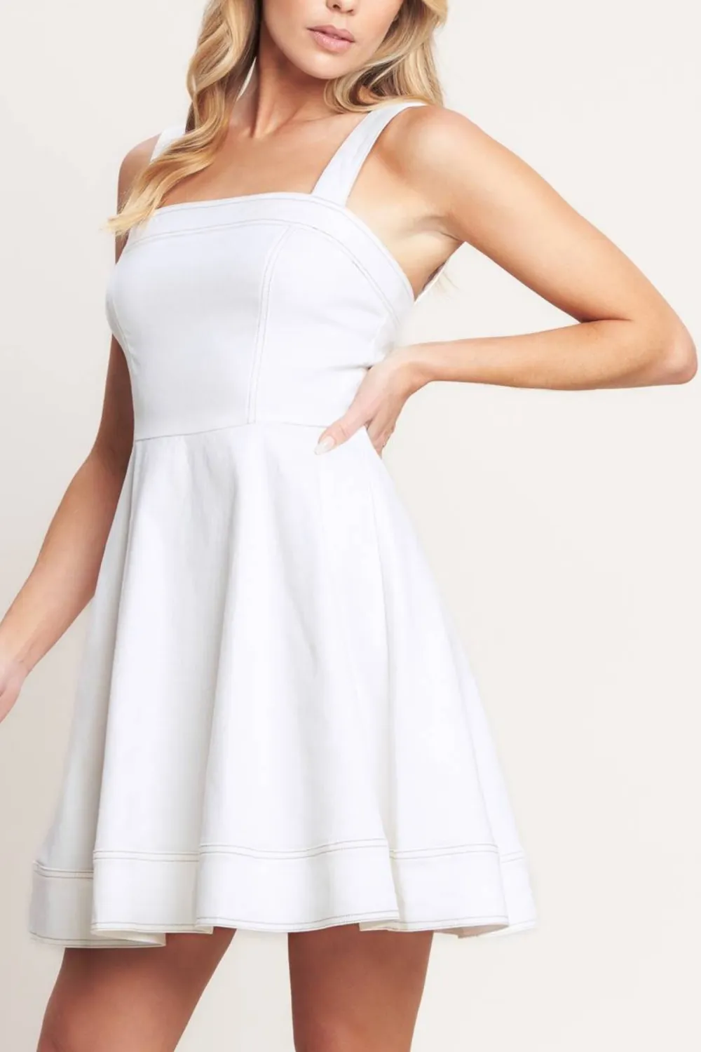 Twill Mini Dress