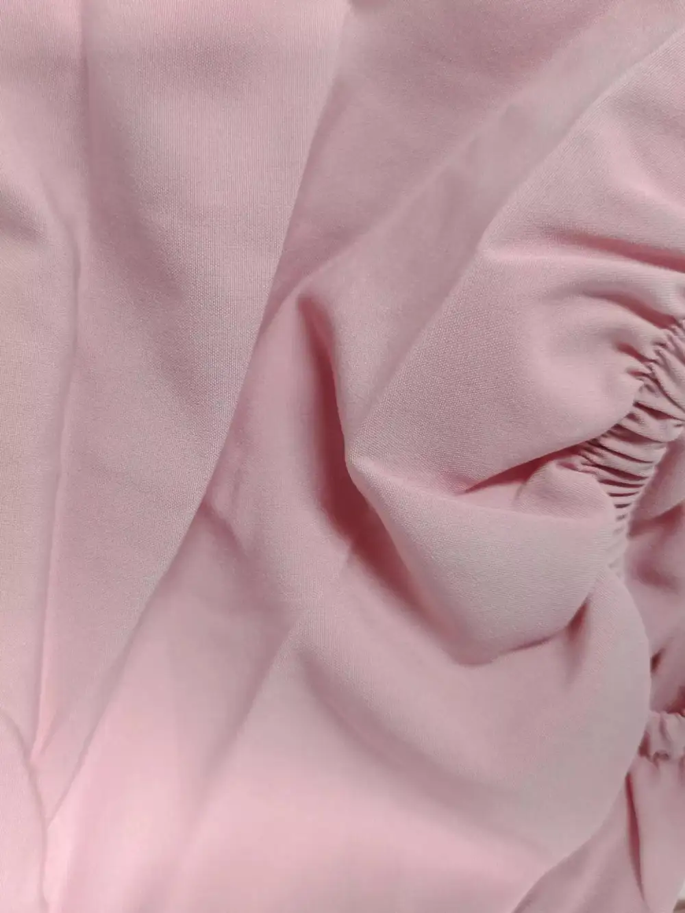 Slit Puff Sleeve Midi Dress