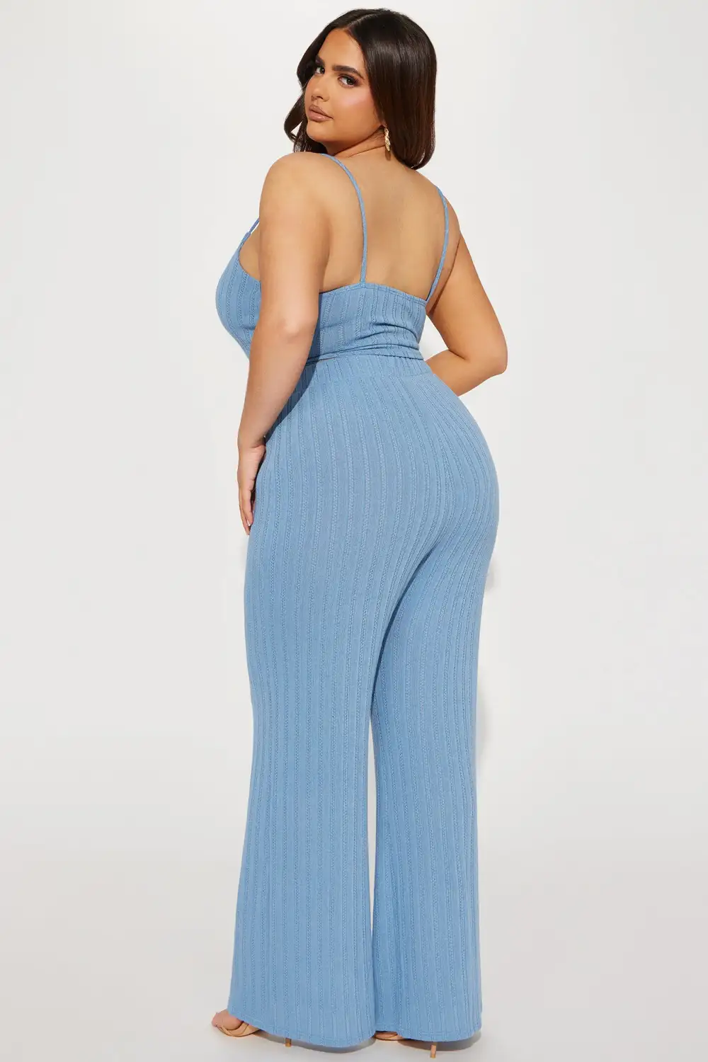 At The Spot Pant Set  - Blue