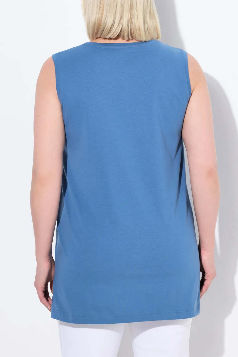 Solid Color Sleeveless T-Shirt