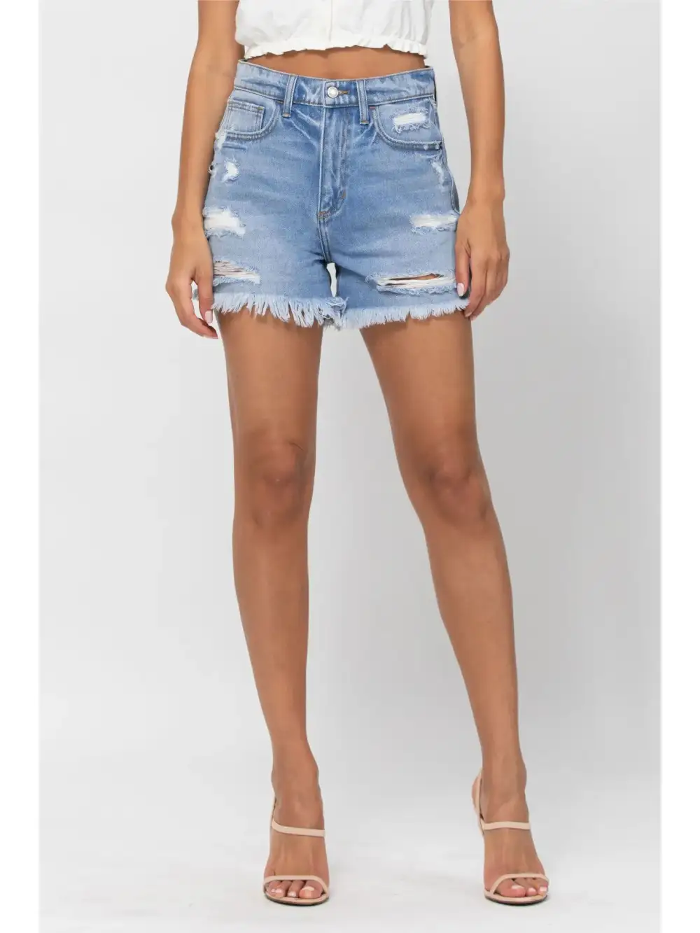 Weekend Roomy Zip Relaxed Casual Shorts