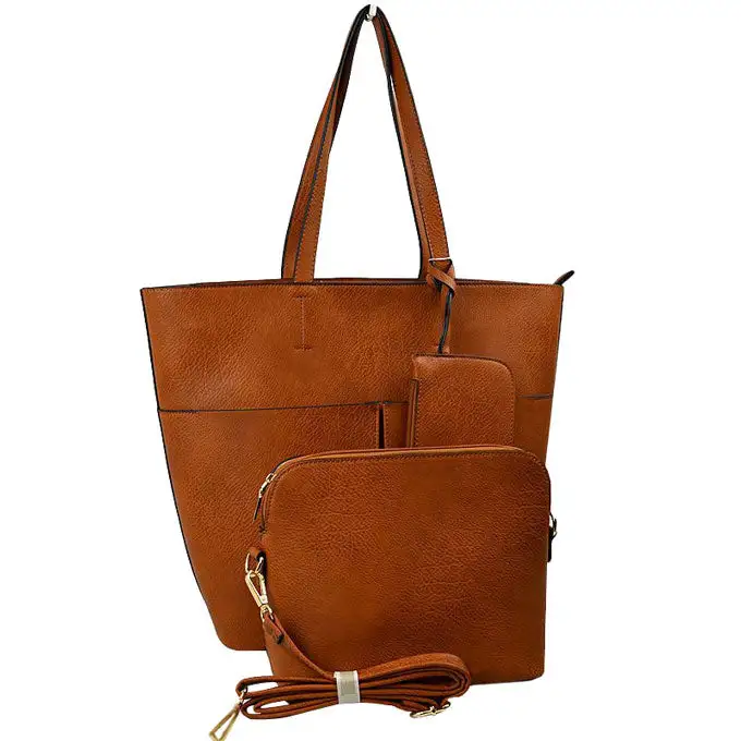 Vegan Leather Soft Tote Bag