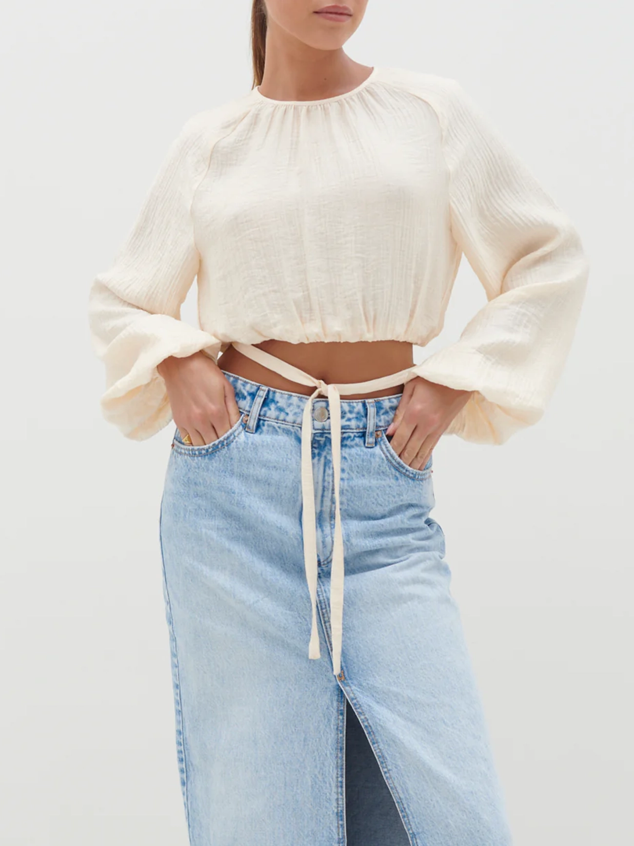 Balloon Sleeve Blouse