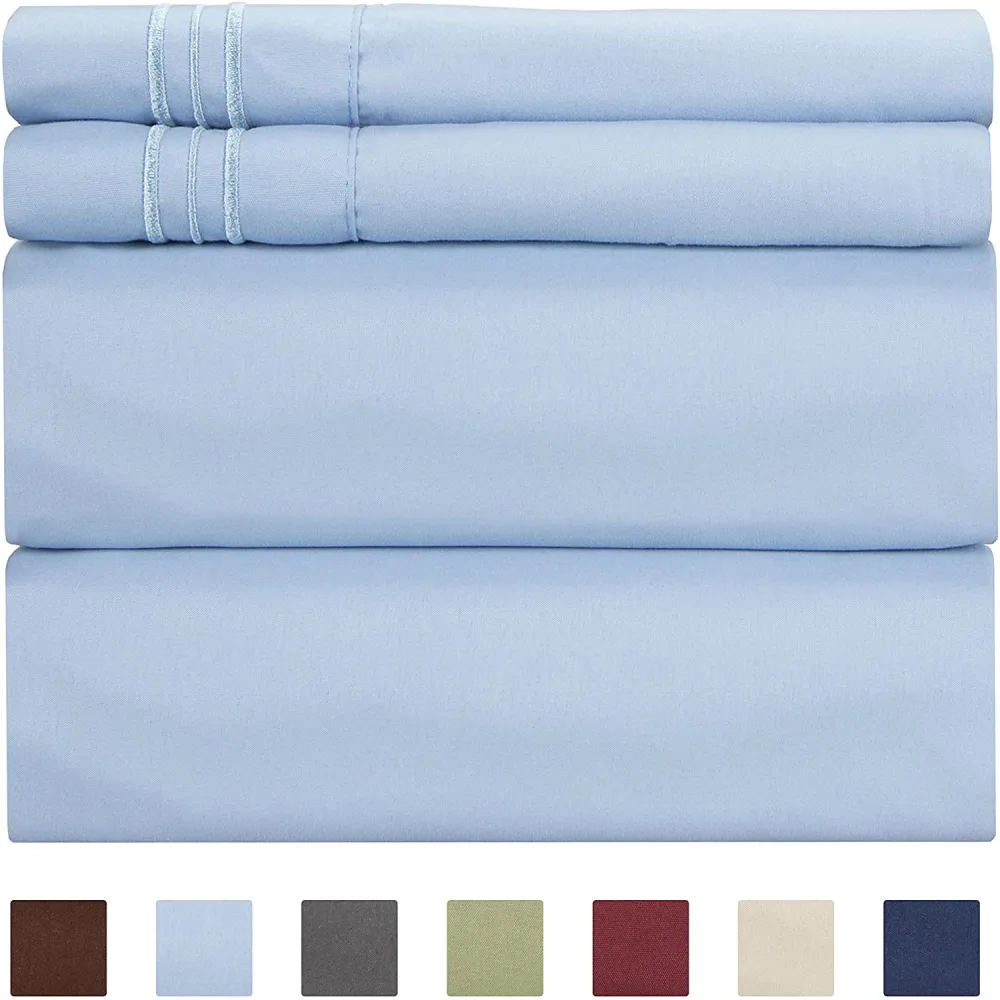 4/6 Piece Bed Sheets Set- Extra Soft - Deep Pockets - Easy Fit - Breathable /Cooling - Wrinkle Free