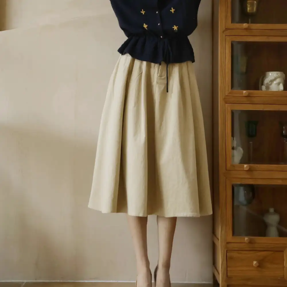Airy Boho Everyday Casual Cotton Skirt