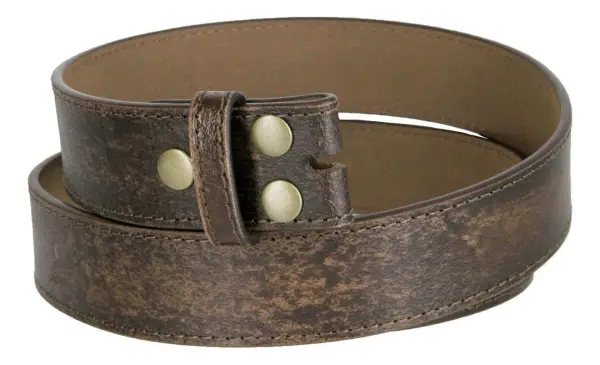 Textured Leather Belt Strap