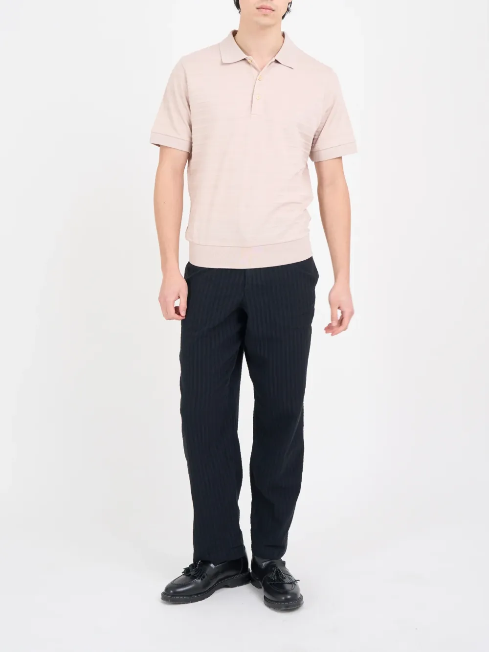 Pink Casual Style Short Sleeve Polo Shirt