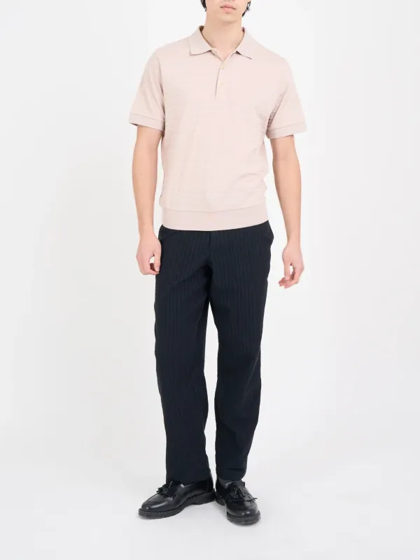 Pink Casual Style Short Sleeve Polo Shirt