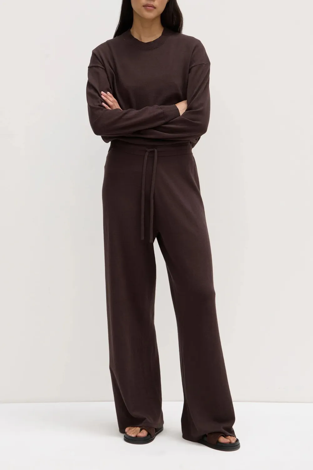 Wrap Up Elastic Waistband Pants