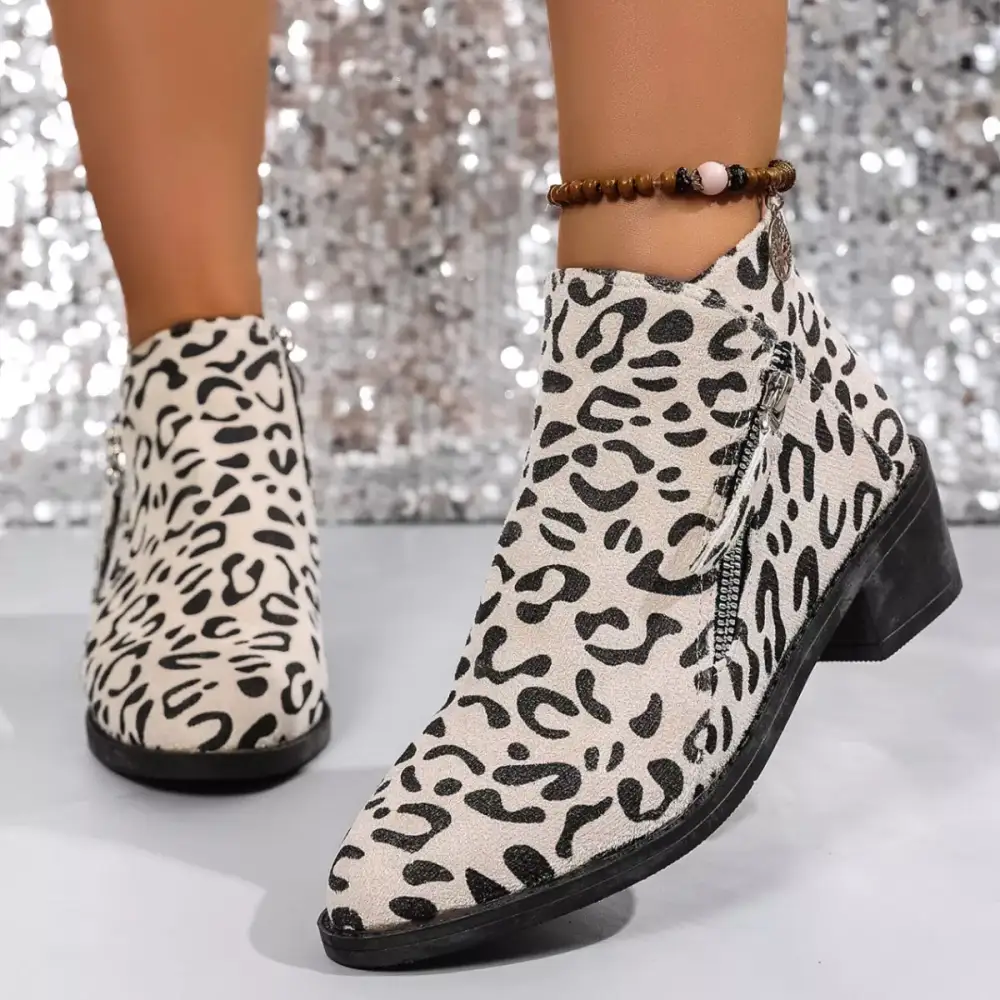 Block Heel Ankle Boots