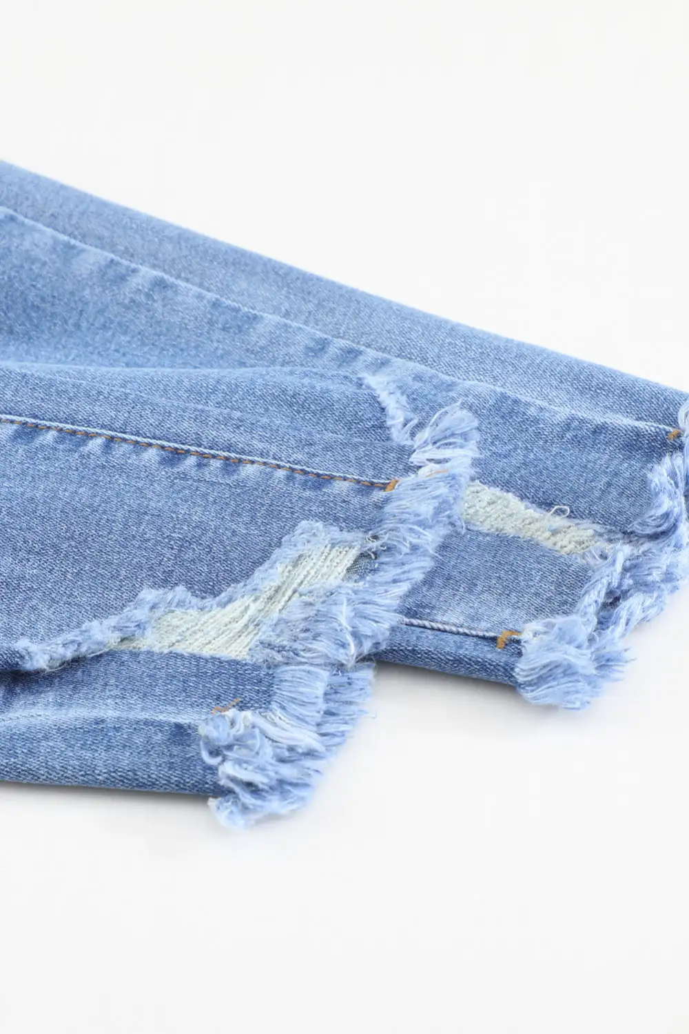 Wash Distressed Skinny Ankle Jeans